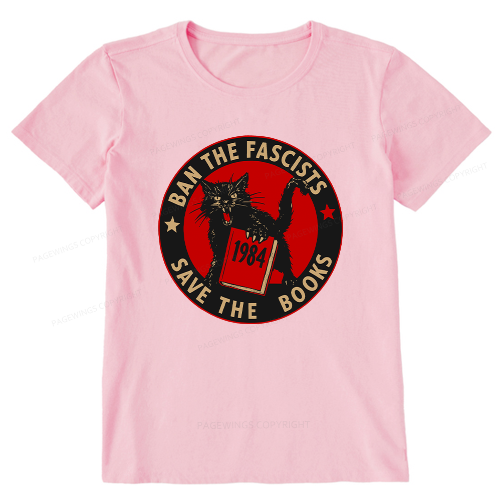 Pagewings Ban The Fascists Save The Books Unisex Classic T-shirt