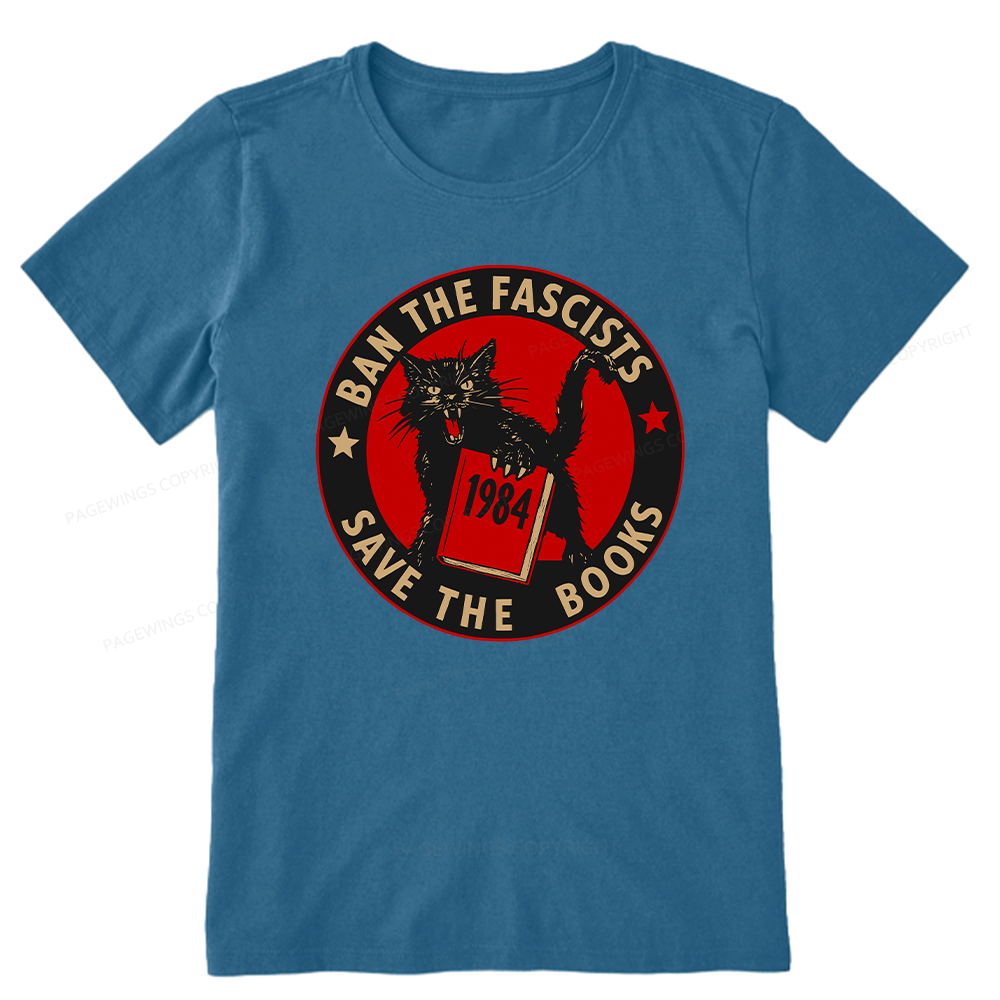 Pagewings Ban The Fascists Save The Books Unisex Classic T-shirt