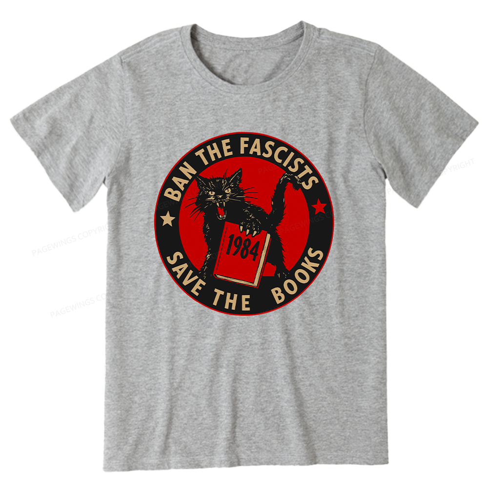 Pagewings Ban The Fascists Save The Books Unisex Classic T-shirt