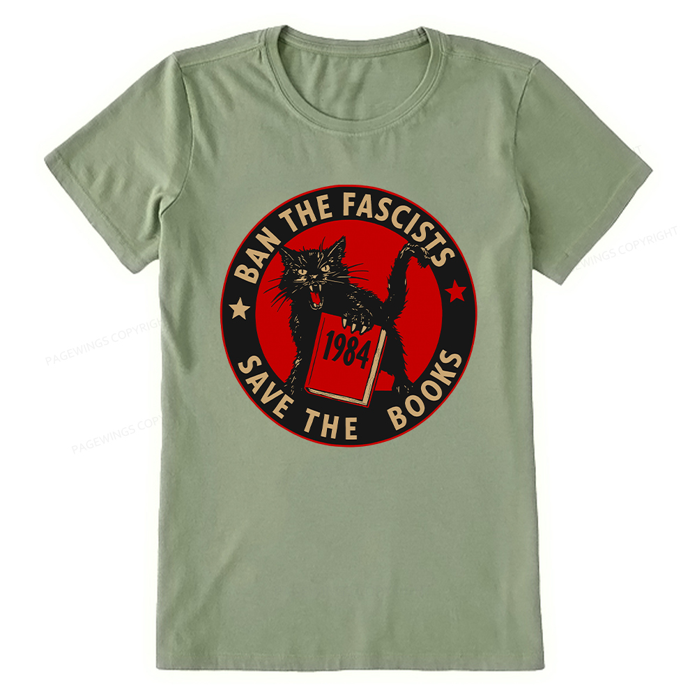 Pagewings Ban The Fascists Save The Books Unisex Classic T-shirt