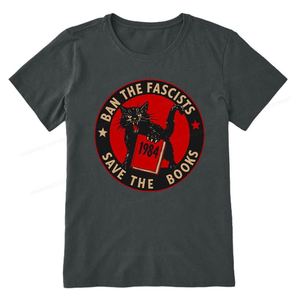 Pagewings Ban The Fascists Save The Books Unisex Classic T-shirt