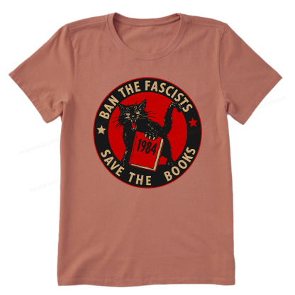 Pagewings Ban The Fascists Save The Books Unisex Classic T-shirt