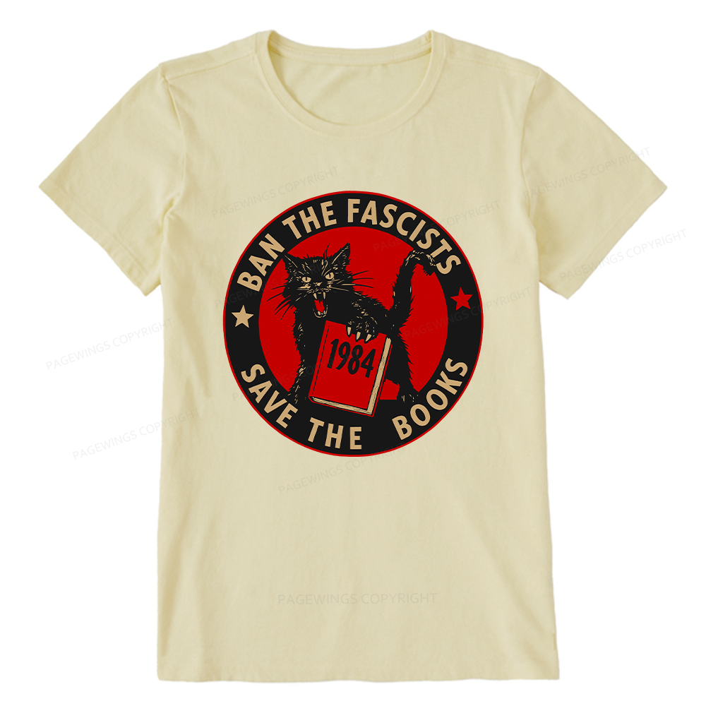 Pagewings Ban The Fascists Save The Books Unisex Classic T-shirt