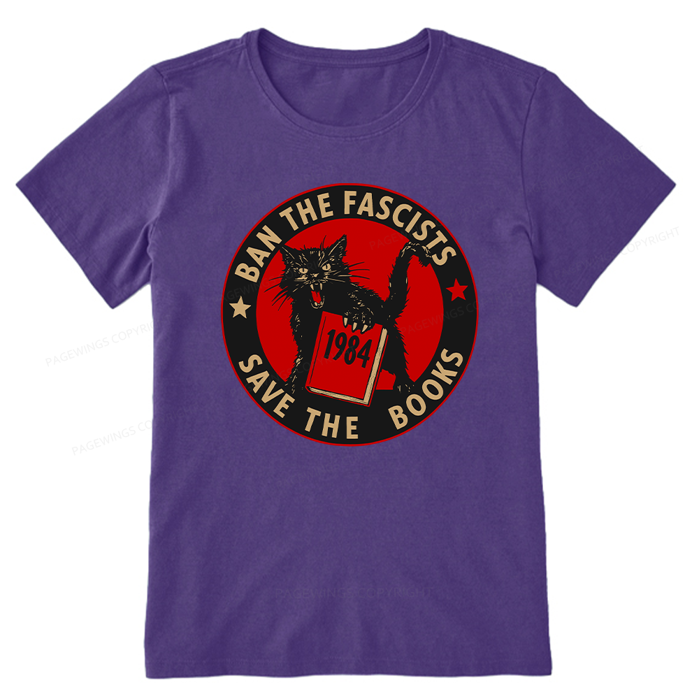 Pagewings Ban The Fascists Save The Books Unisex Classic T-shirt