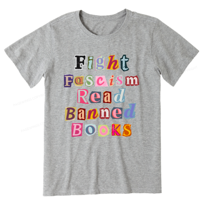 Pagewings Fight Fascism Read Books Unisex Classic T-shirt
