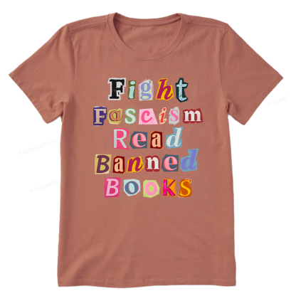 Pagewings Fight Fascism Read Books Unisex Classic T-shirt