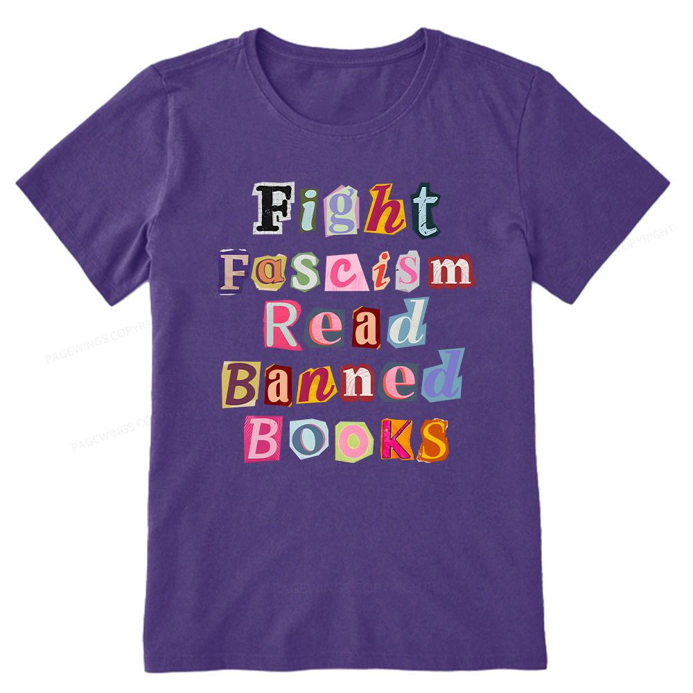 Pagewings Fight Fascism Read Books Unisex Classic T-shirt
