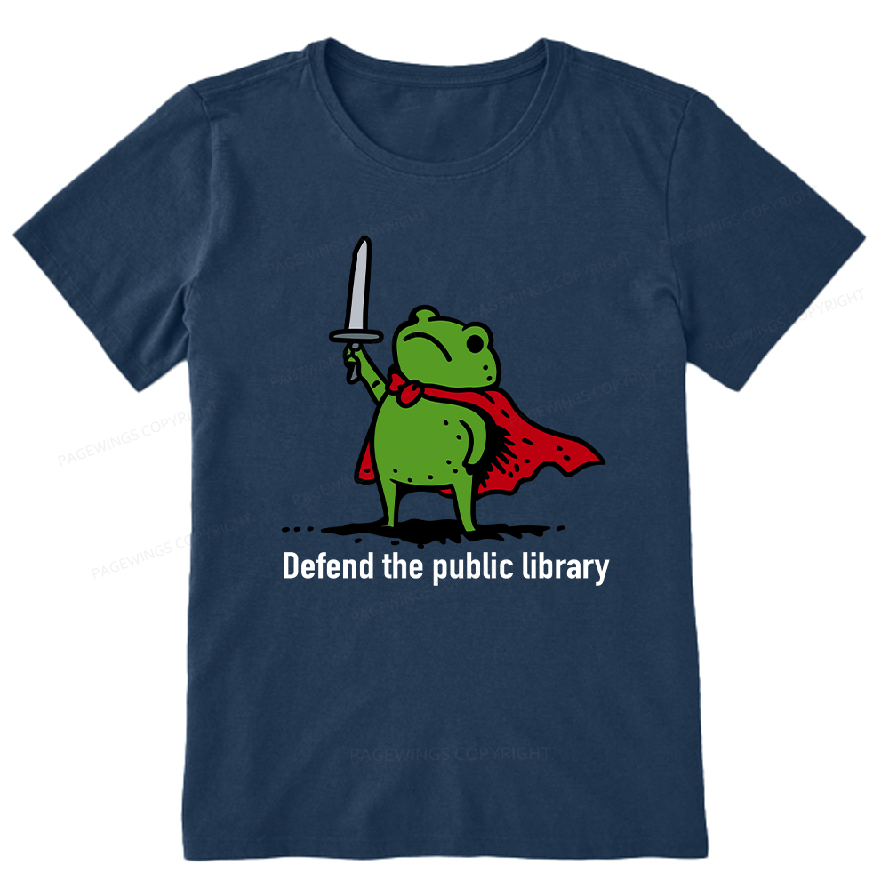 Pagewings Defend The Public Library Unisex Classic T-shirt
