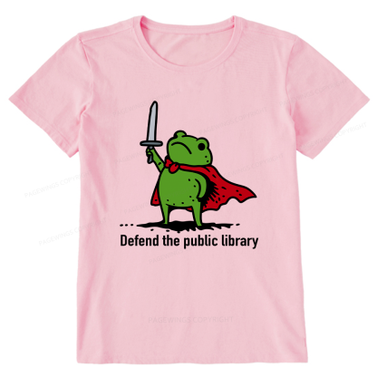Pagewings Defend The Public Library Unisex Classic T-shirt