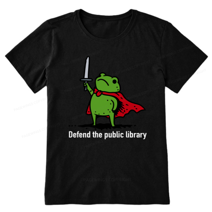 Pagewings Defend The Public Library Unisex Classic T-shirt
