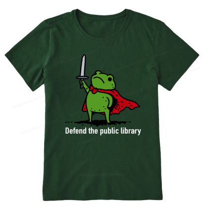 Pagewings Defend The Public Library Unisex Classic T-shirt