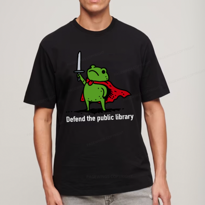 Pagewings Defend The Public Library Unisex Classic T-shirt