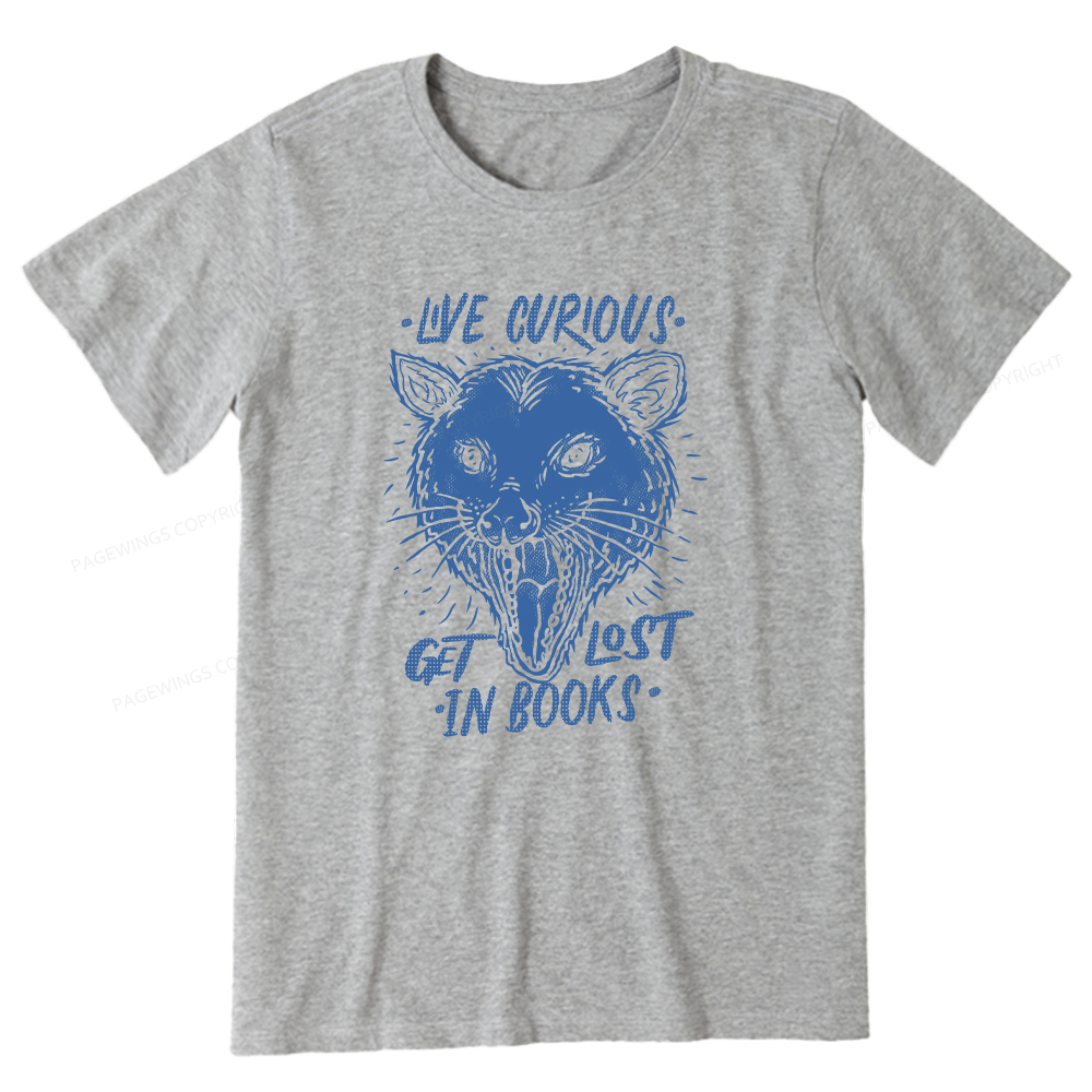Pagewings Live Curious, Get Lost In Books Unisex Classic T-shirt