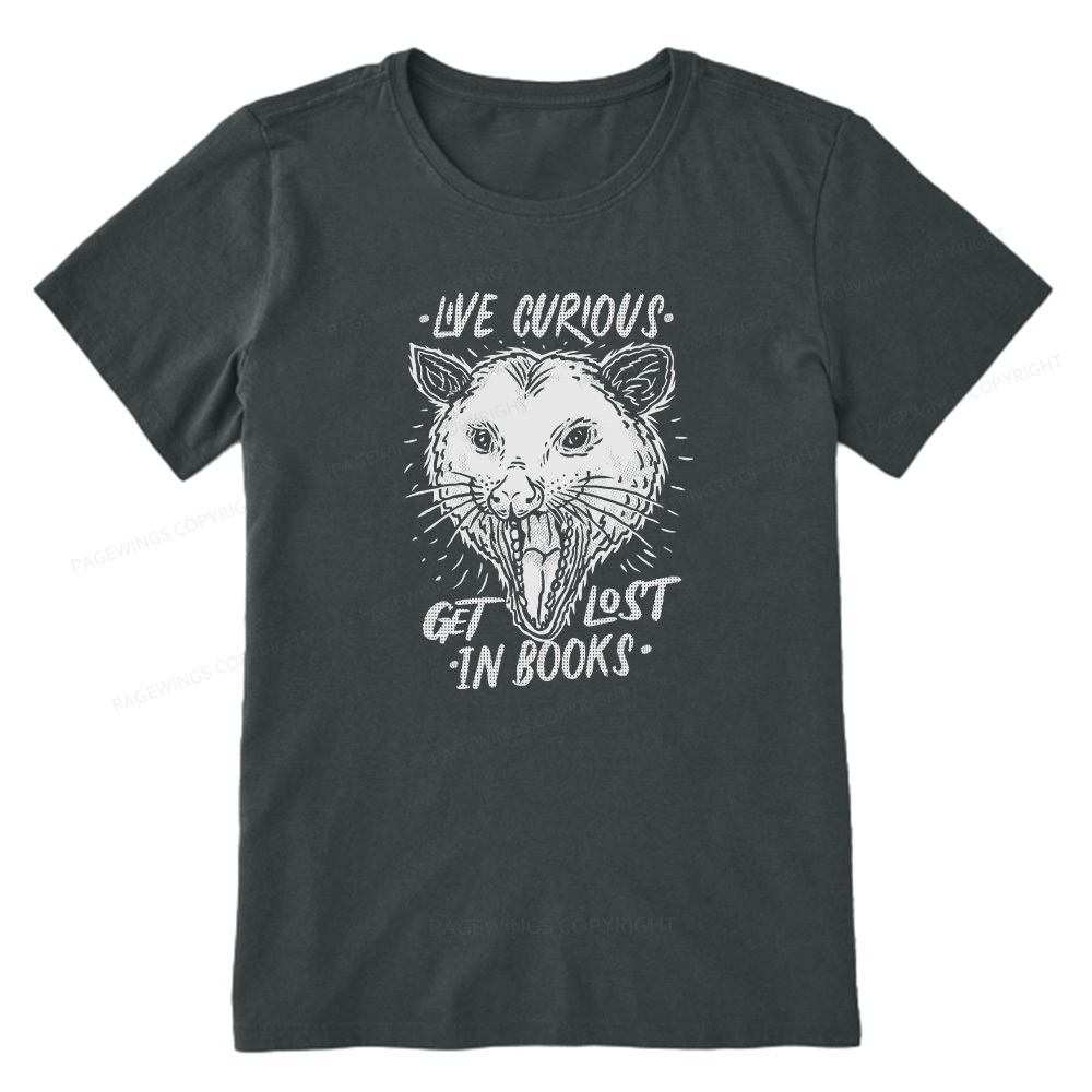 Pagewings Live Curious, Get Lost In Books Unisex Classic T-shirt