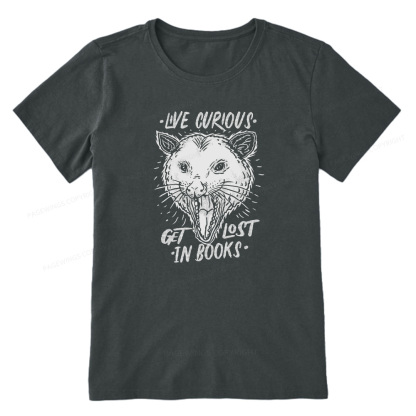 Pagewings Live Curious, Get Lost In Books Unisex Classic T-shirt