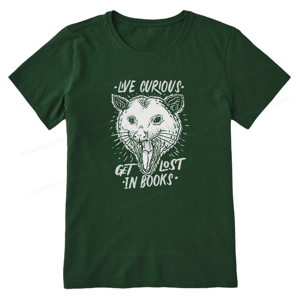 Pagewings Live Curious, Get Lost In Books Unisex Classic T-shirt