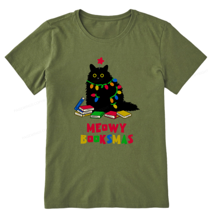 Pagewings Meowy Booksmas Unisex Classic T-shirt