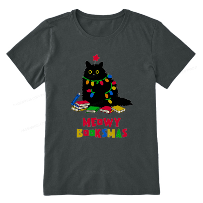 Pagewings Meowy Booksmas Unisex Classic T-shirt
