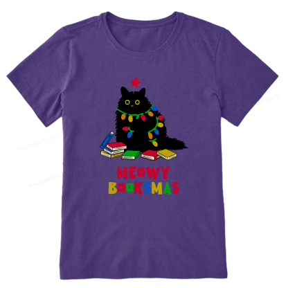 Pagewings Meowy Booksmas Unisex Classic T-shirt