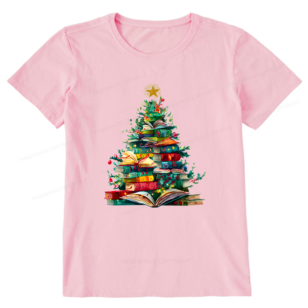 Pagewings Christmas Book Tree Unisex Classic T-shirt