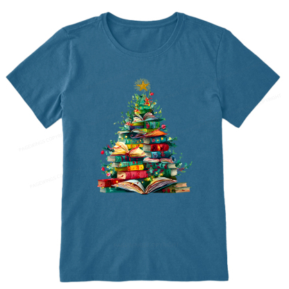 Pagewings Christmas Book Tree Unisex Classic T-shirt