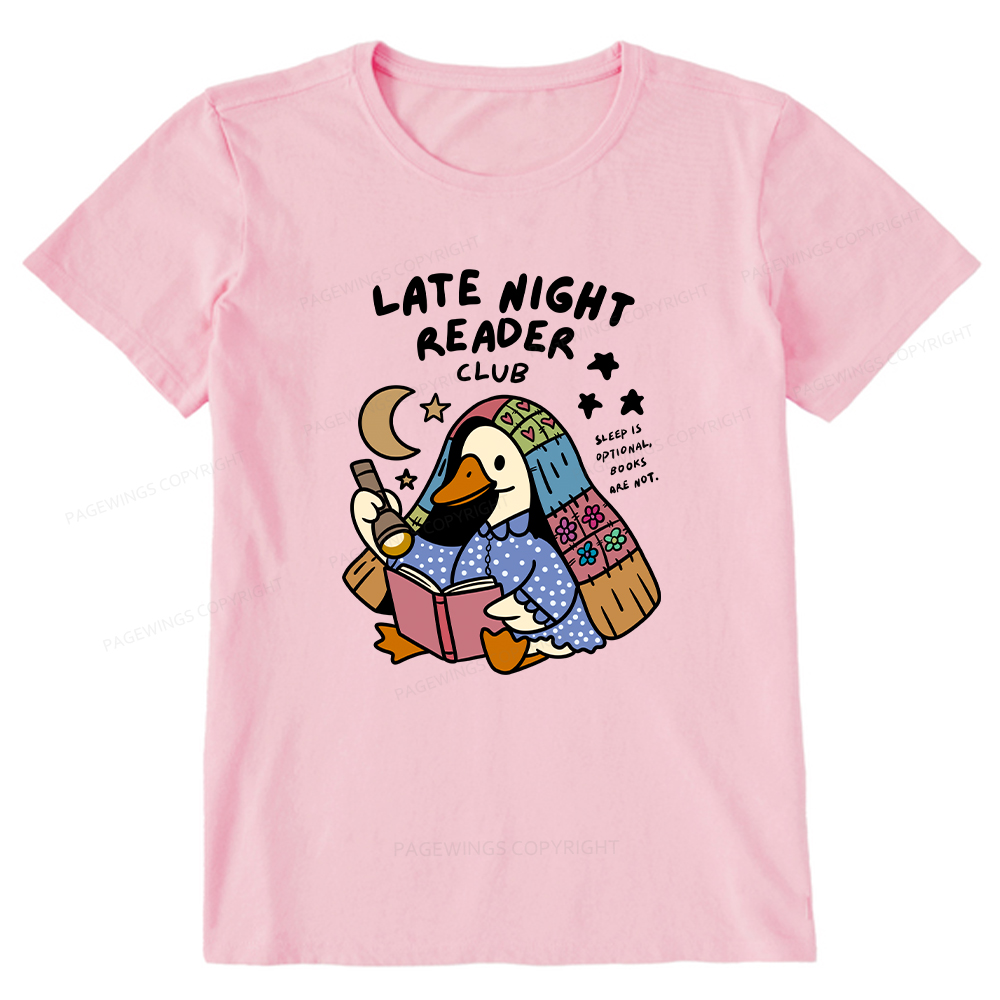 Pagewings Late Night Reader Club Unisex Classic T-shirt