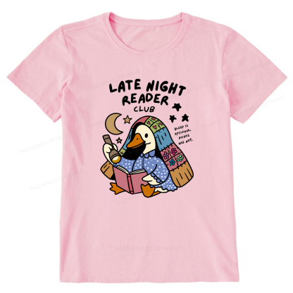 Pagewings Late Night Reader Club Unisex Classic T-shirt