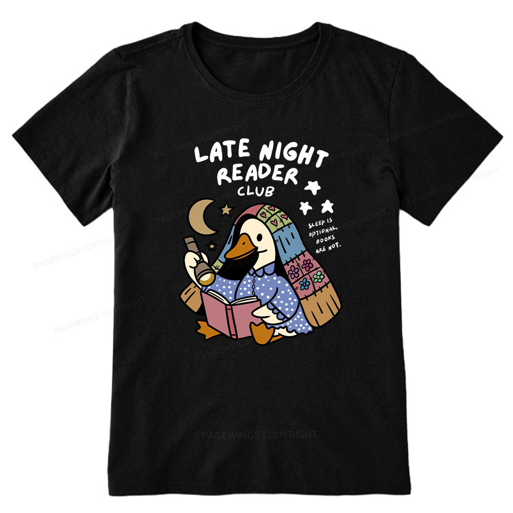 Pagewings Late Night Reader Club Unisex Classic T-shirt