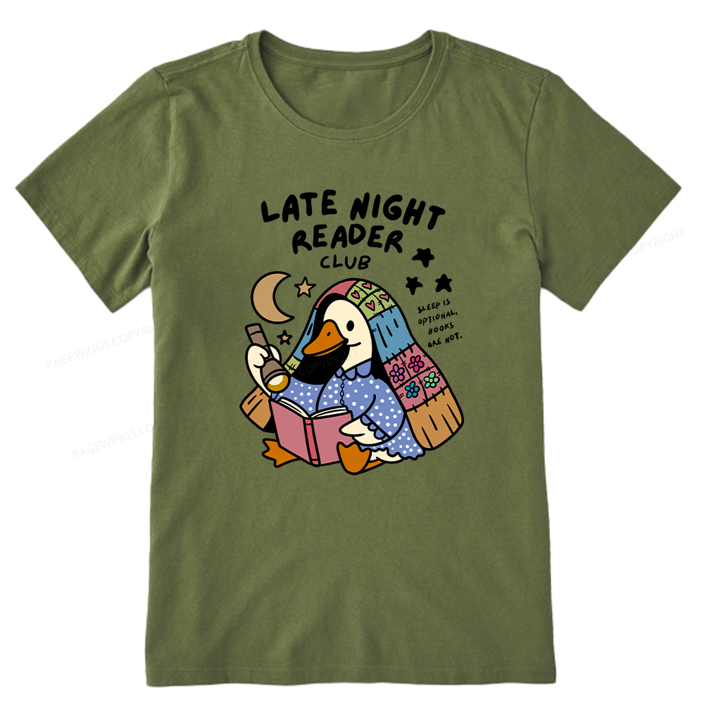Pagewings Late Night Reader Club Unisex Classic T-shirt