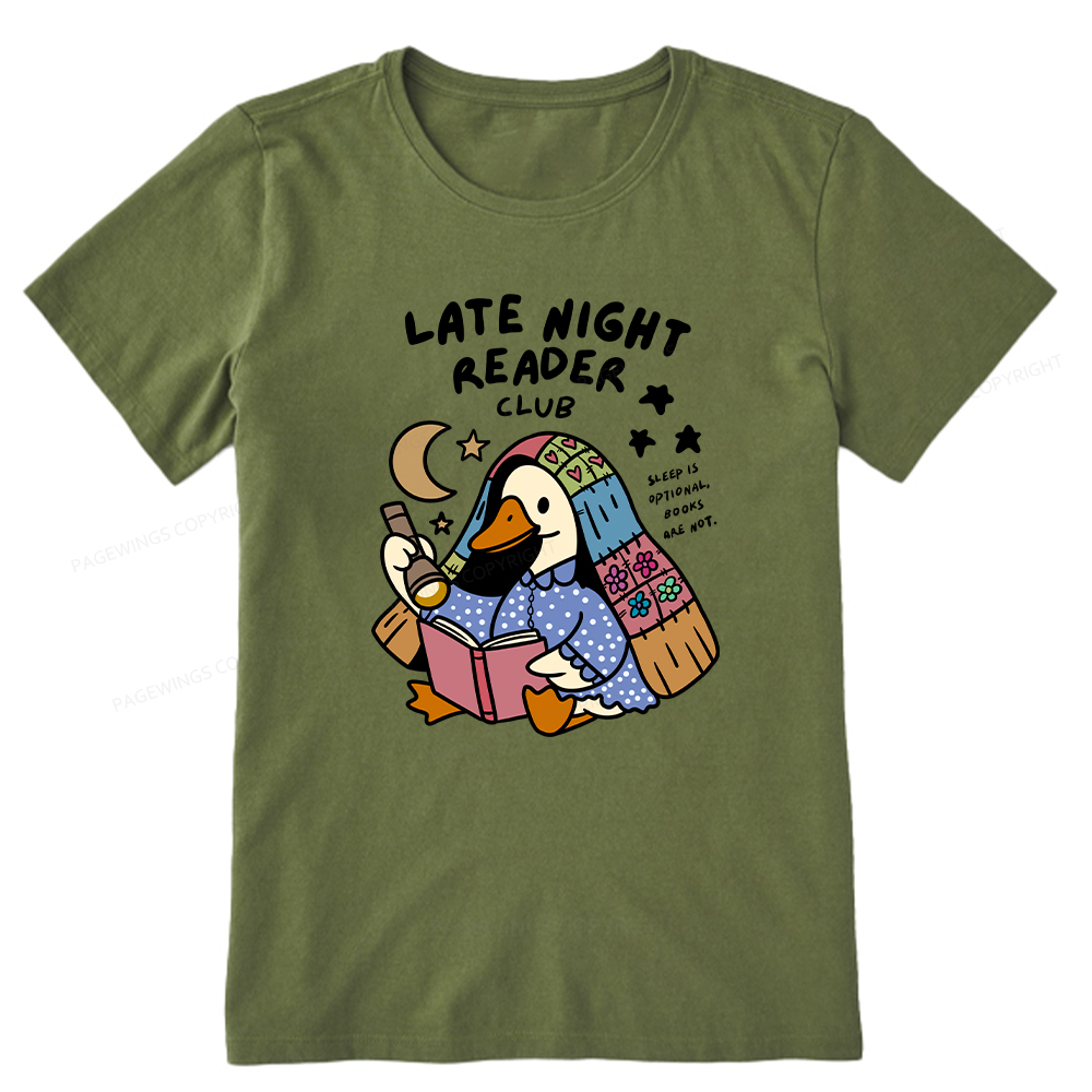 Pagewings Late Night Reader Club Unisex Classic T-shirt