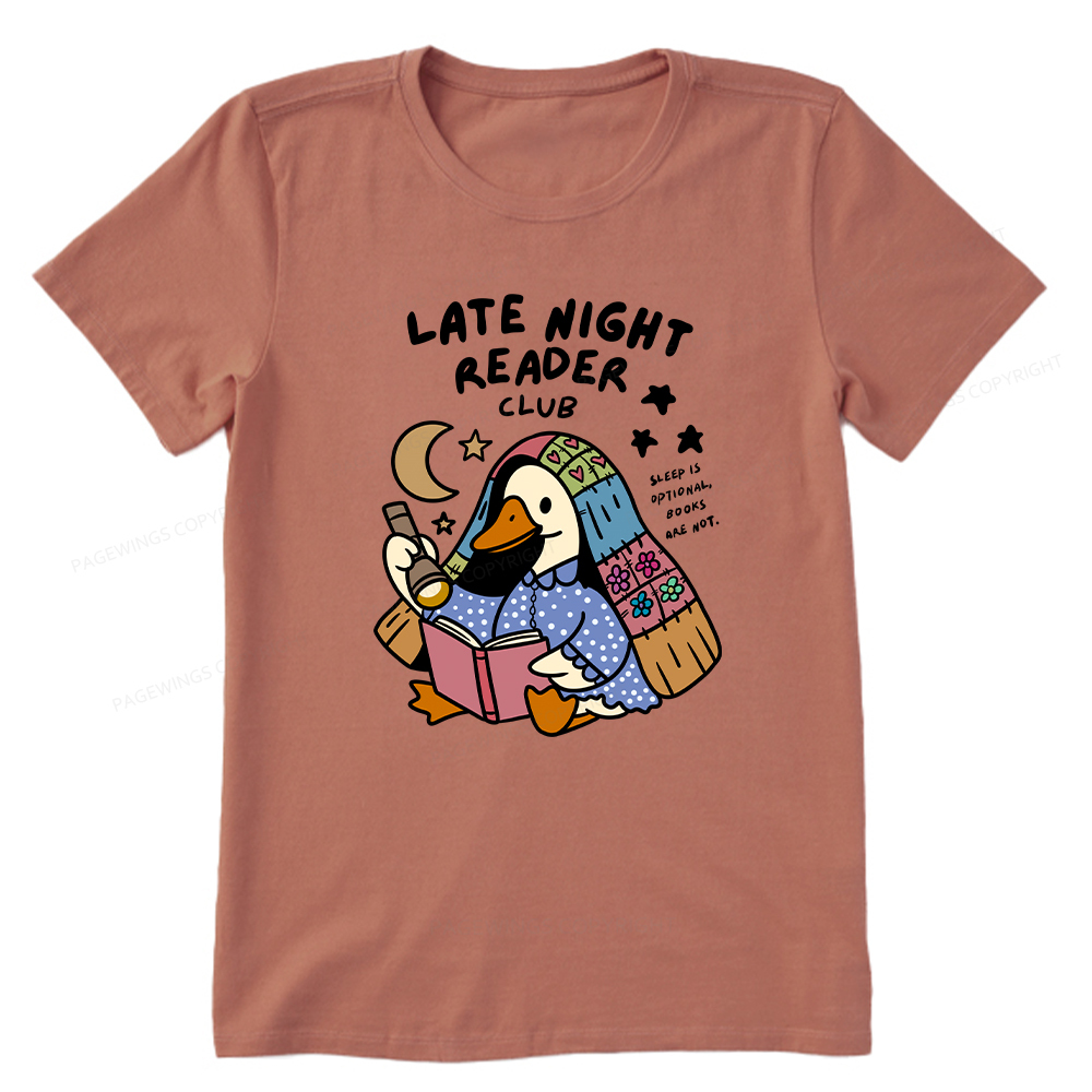Pagewings Late Night Reader Club Unisex Classic T-shirt