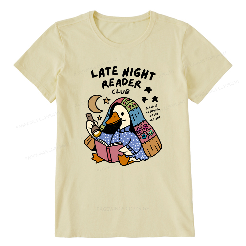 Pagewings Late Night Reader Club Unisex Classic T-shirt