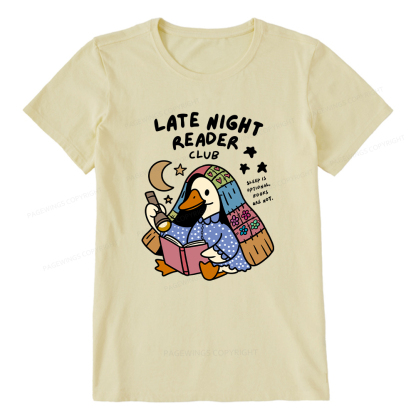 Pagewings Late Night Reader Club Unisex Classic T-shirt