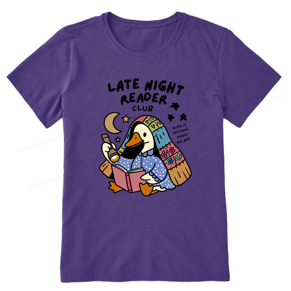 Pagewings Late Night Reader Club Unisex Classic T-shirt