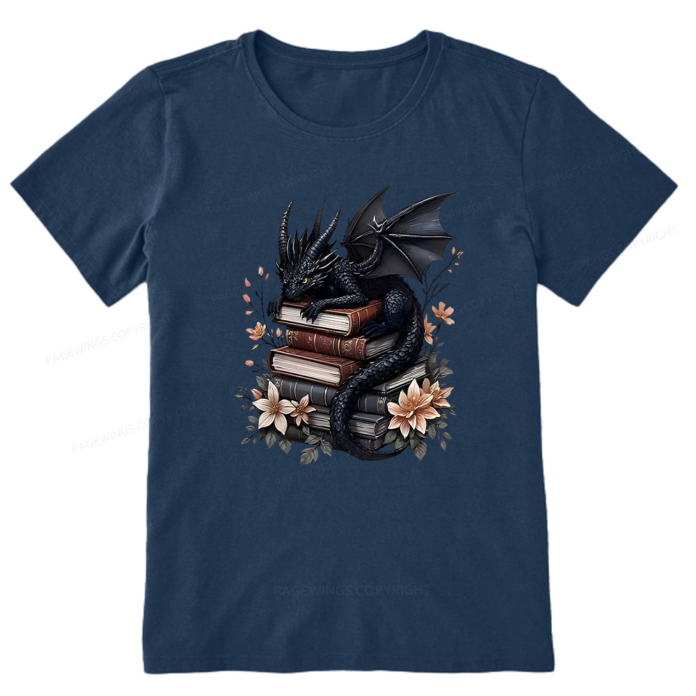 Pagewings Black Dragon Book Unisex Classic T-shirt