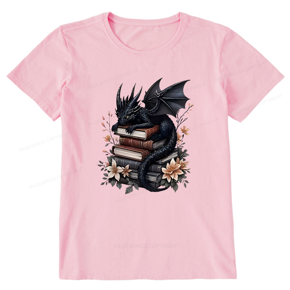 Pagewings Black Dragon Book Unisex Classic T-shirt