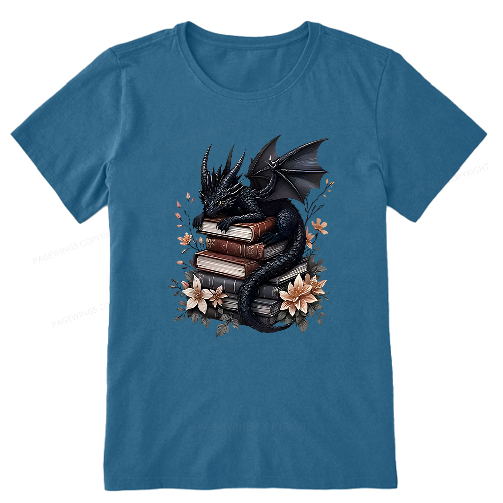 Pagewings Black Dragon Book Unisex Classic T-shirt