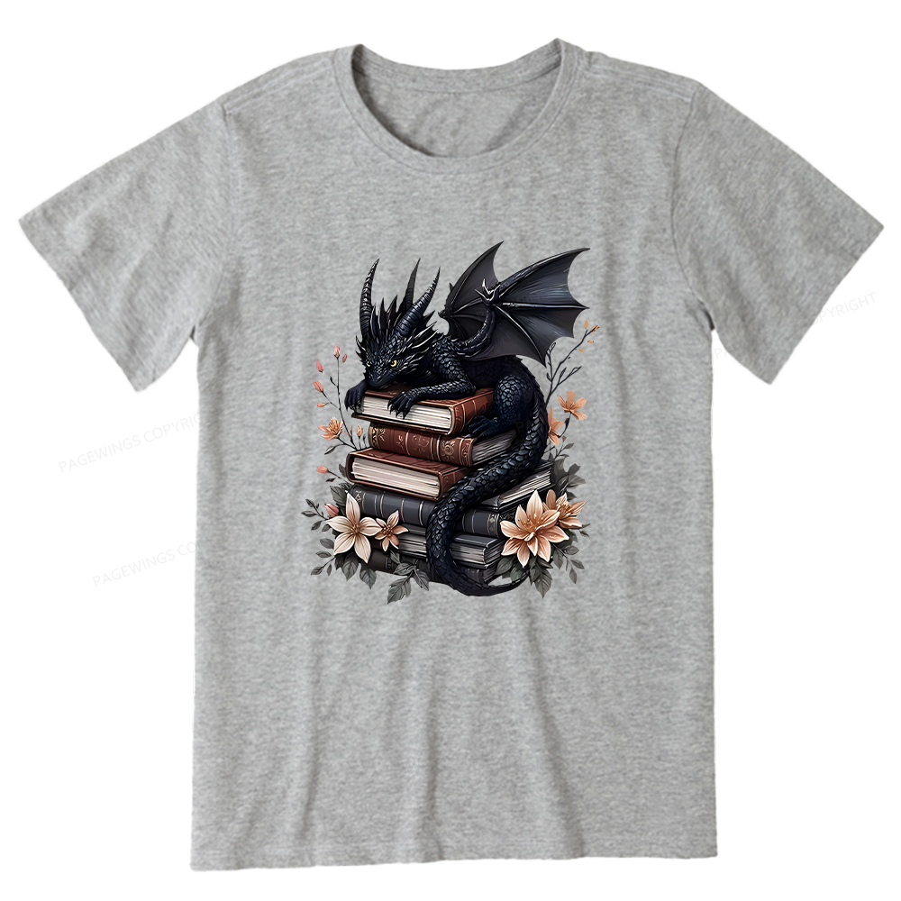 Pagewings Black Dragon Book Unisex Classic T-shirt