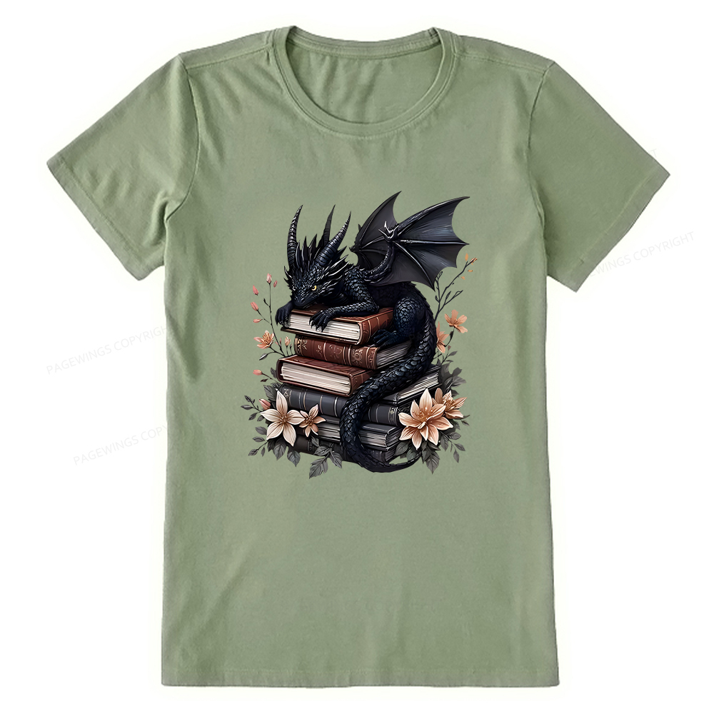 Pagewings Black Dragon Book Unisex Classic T-shirt