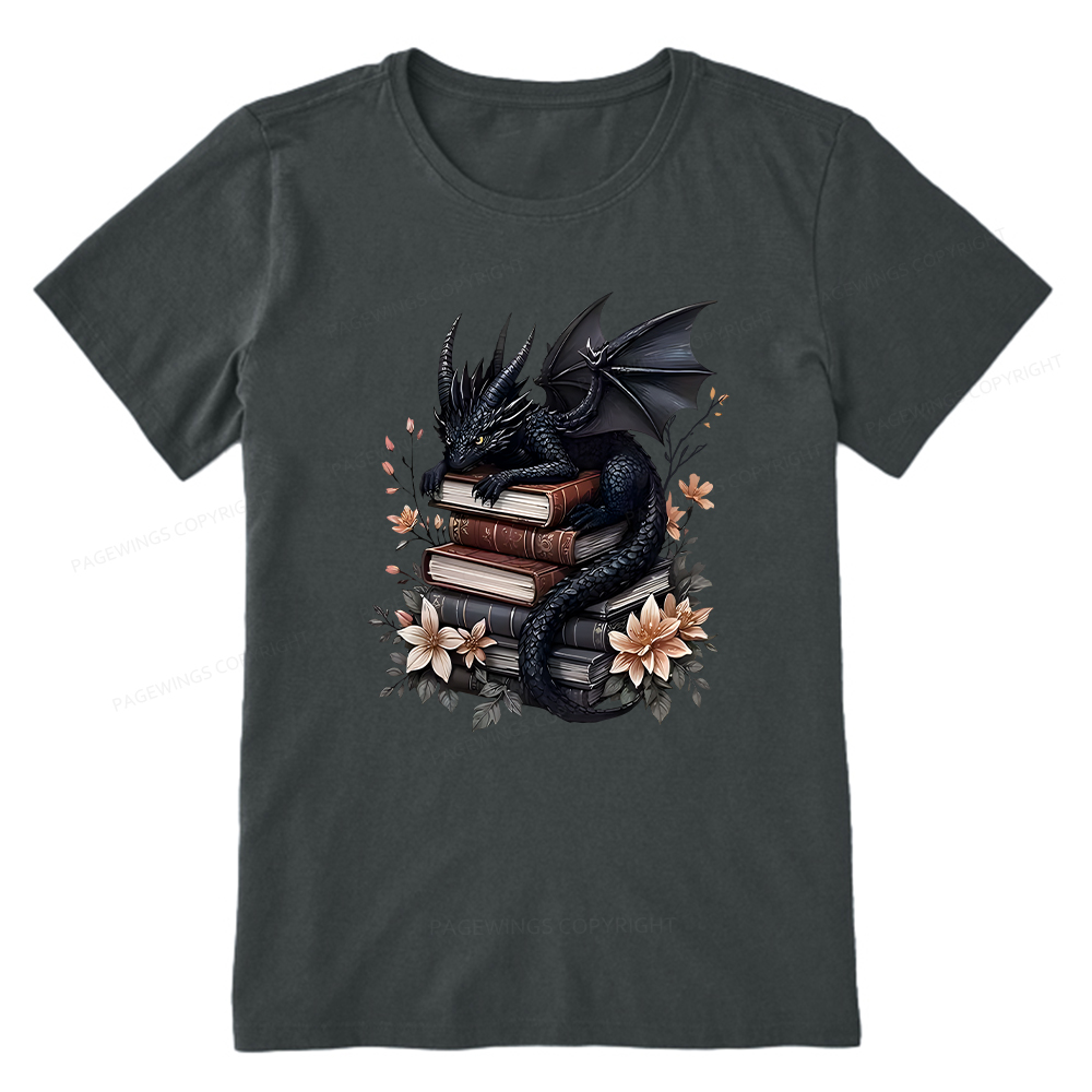 Pagewings Black Dragon Book Unisex Classic T-shirt