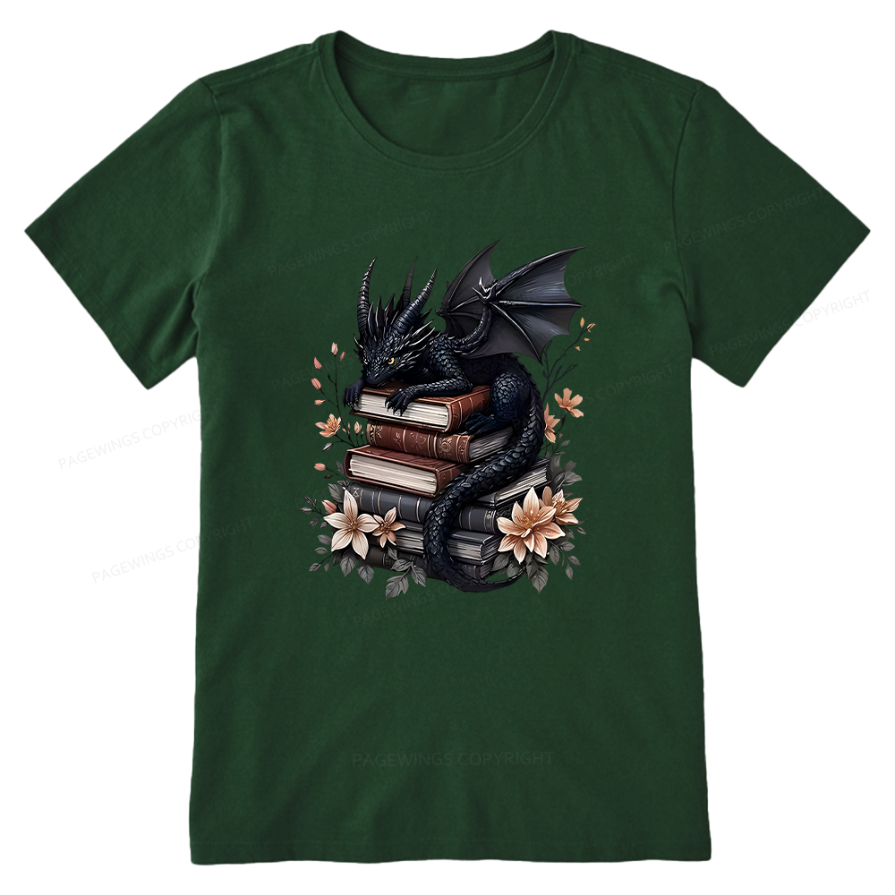 Pagewings Black Dragon Book Unisex Classic T-shirt