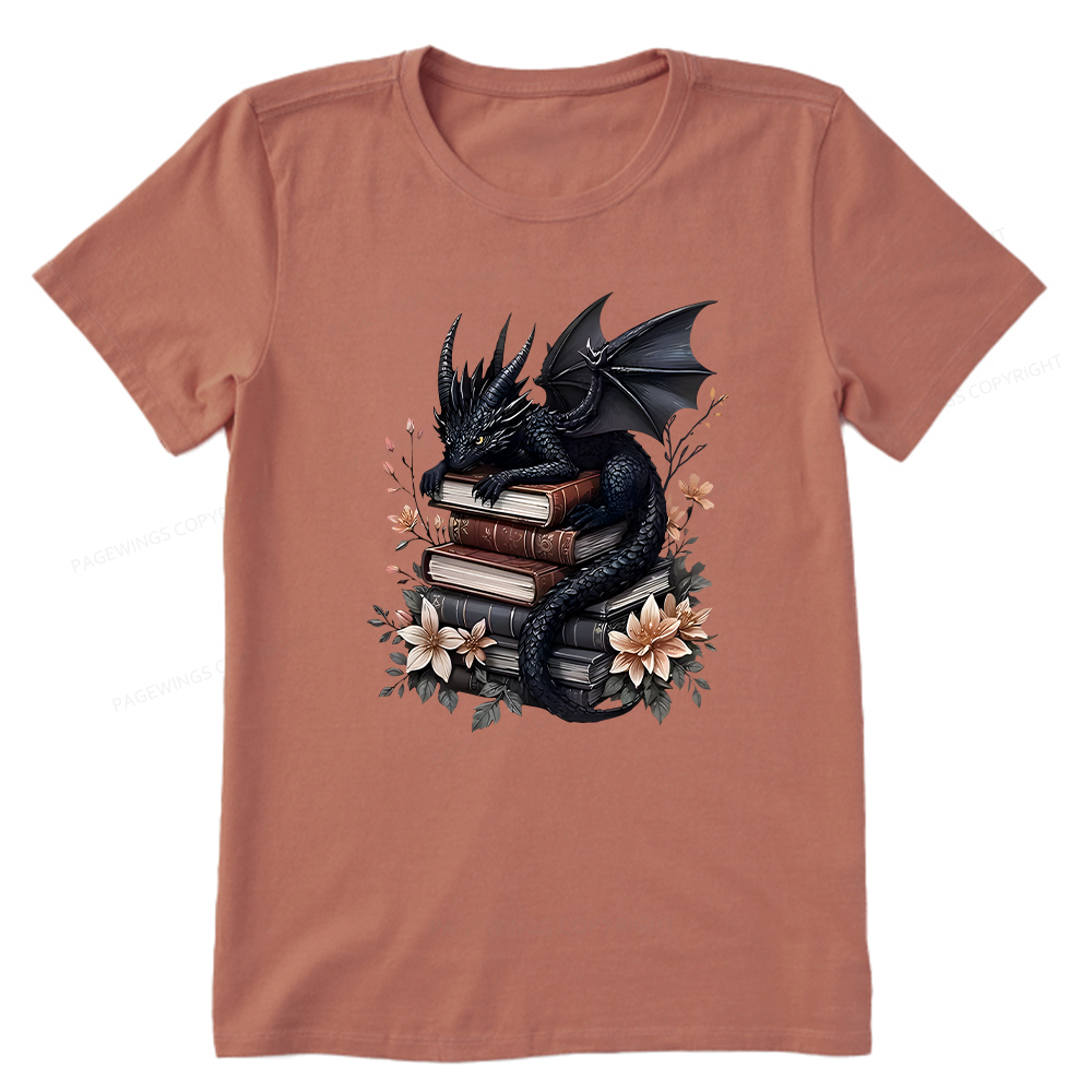 Pagewings Black Dragon Book Unisex Classic T-shirt