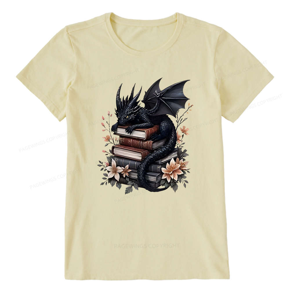 Pagewings Black Dragon Book Unisex Classic T-shirt