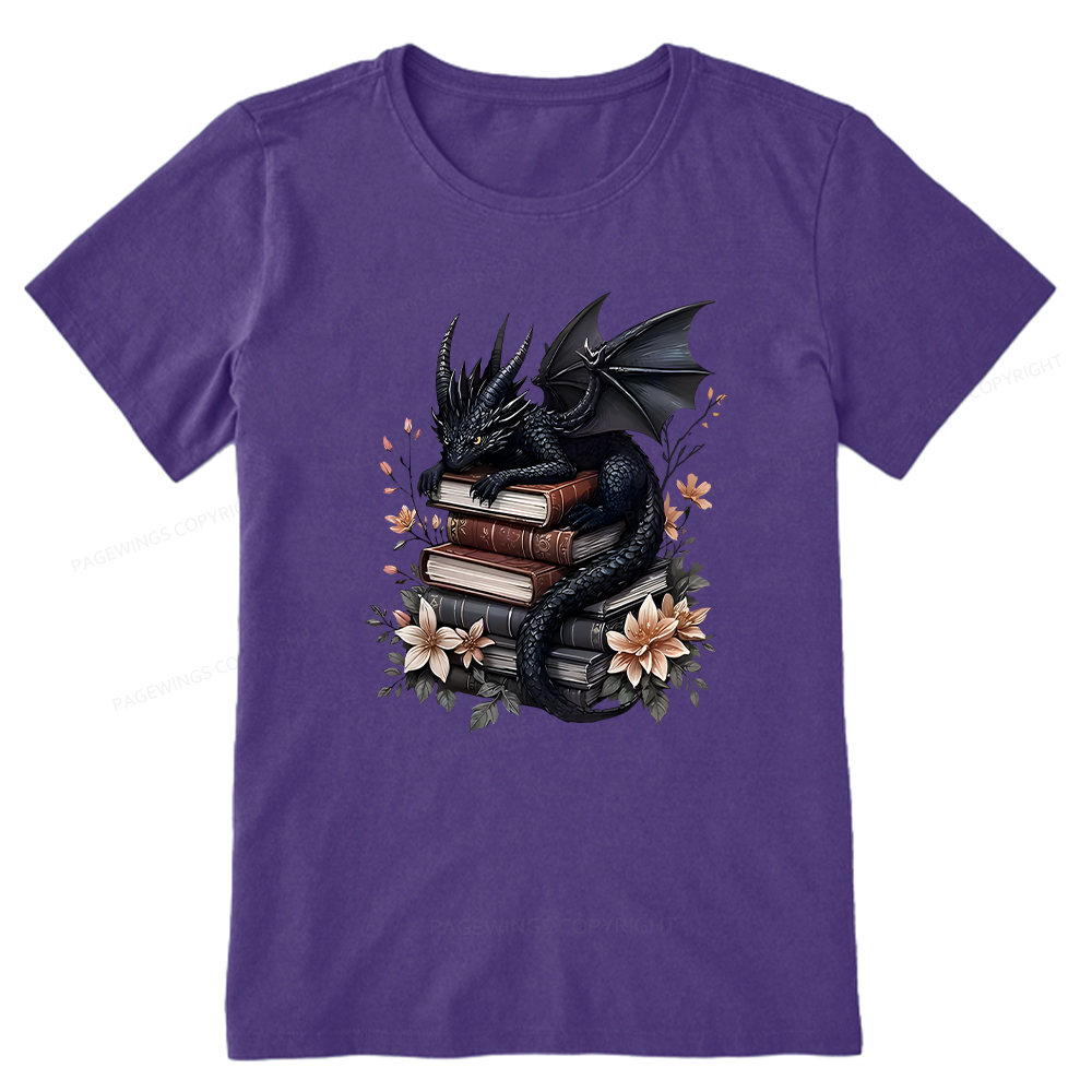Pagewings Black Dragon Book Unisex Classic T-shirt