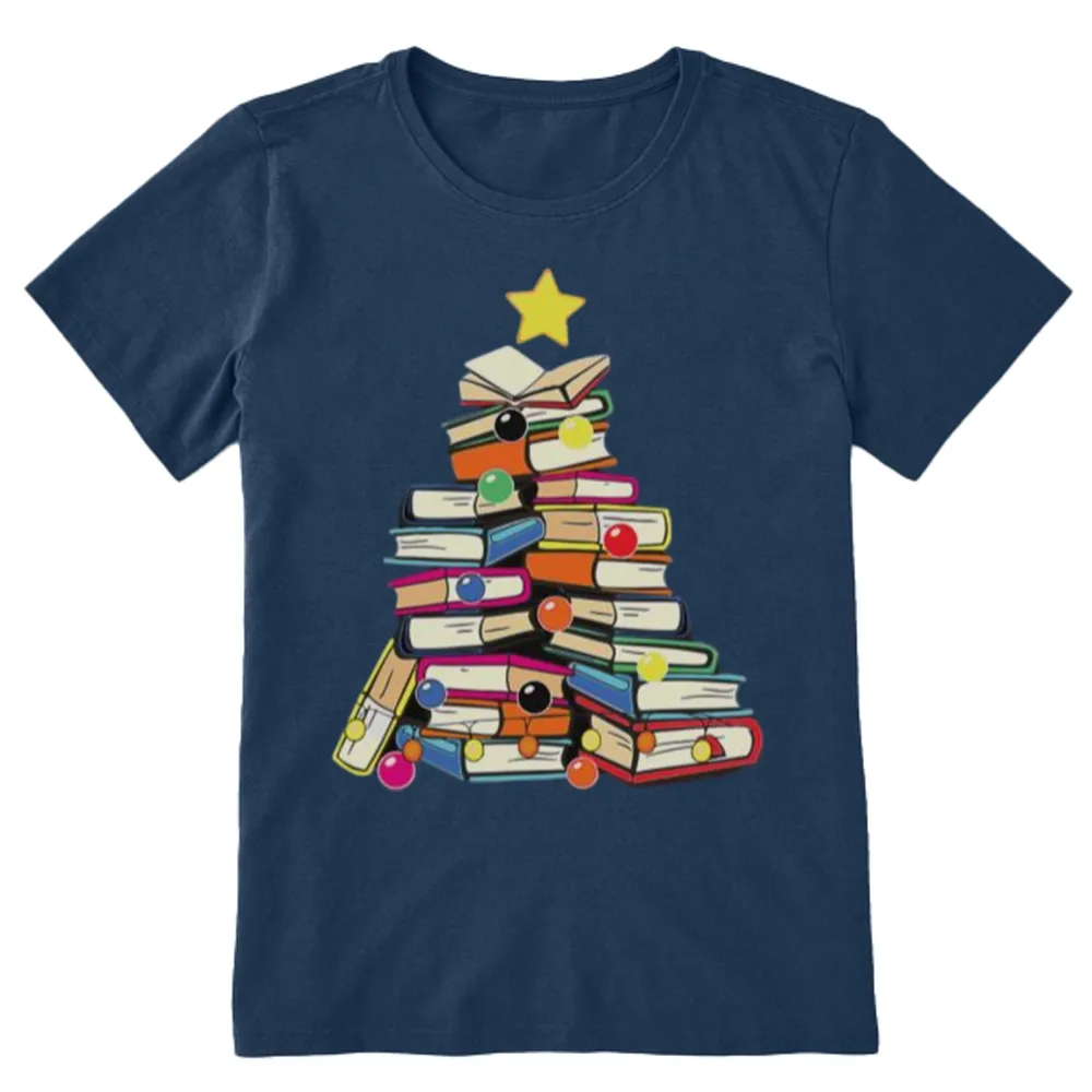 Pagewings Christmas Tree Bookworm Unisex Classic T-shirt