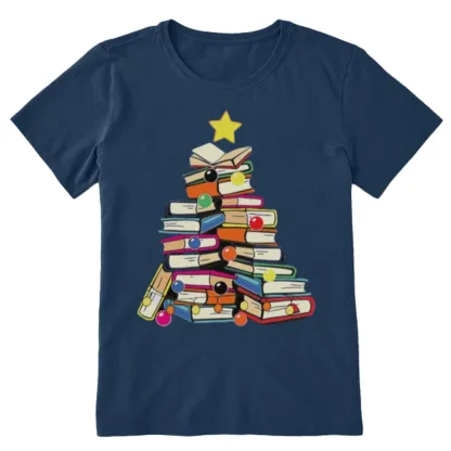 Pagewings Christmas Tree Bookworm Unisex Classic T-shirt