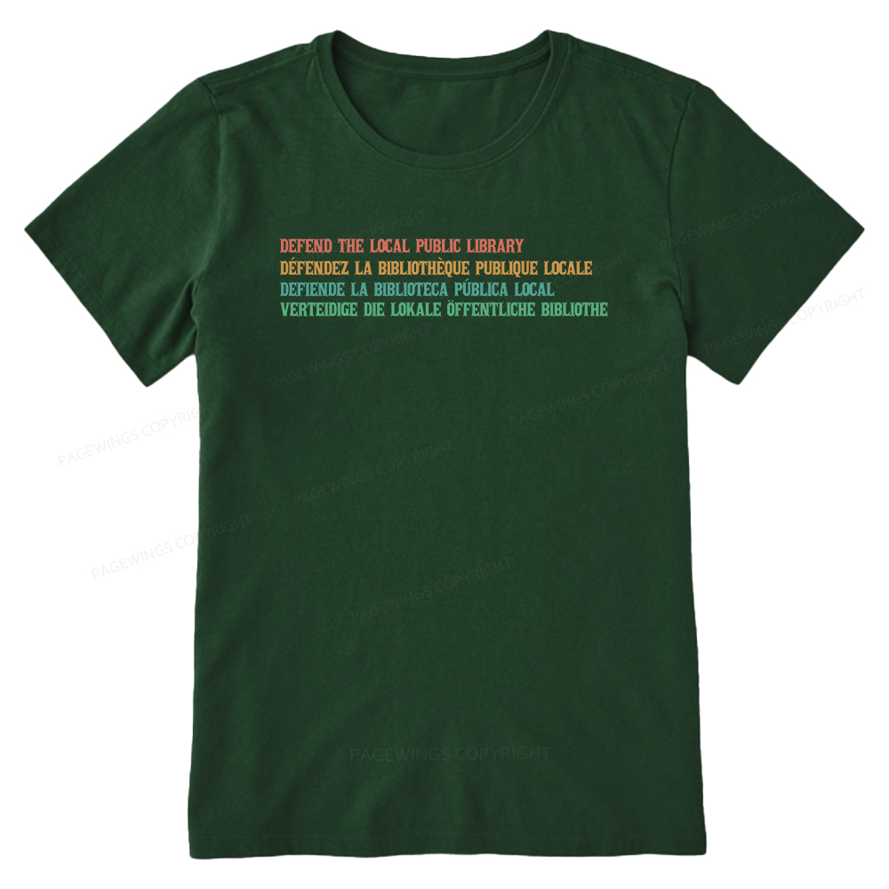 Pagewings Defend the Local Public Library Unisex Classic T-shirt