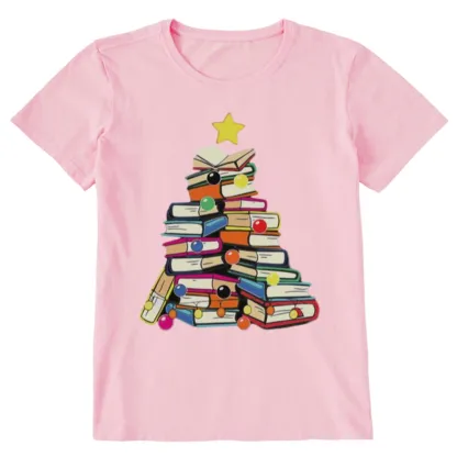 Pagewings Christmas Tree Bookworm Unisex Classic T-shirt
