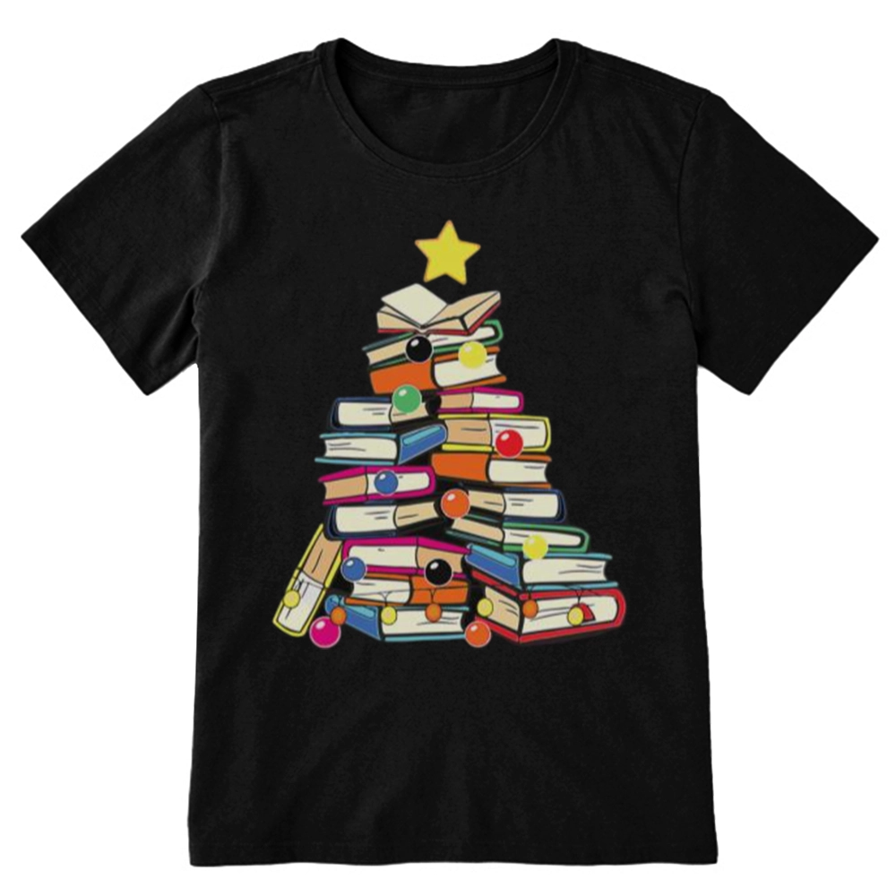 Pagewings Christmas Tree Bookworm Unisex Classic T-shirt
