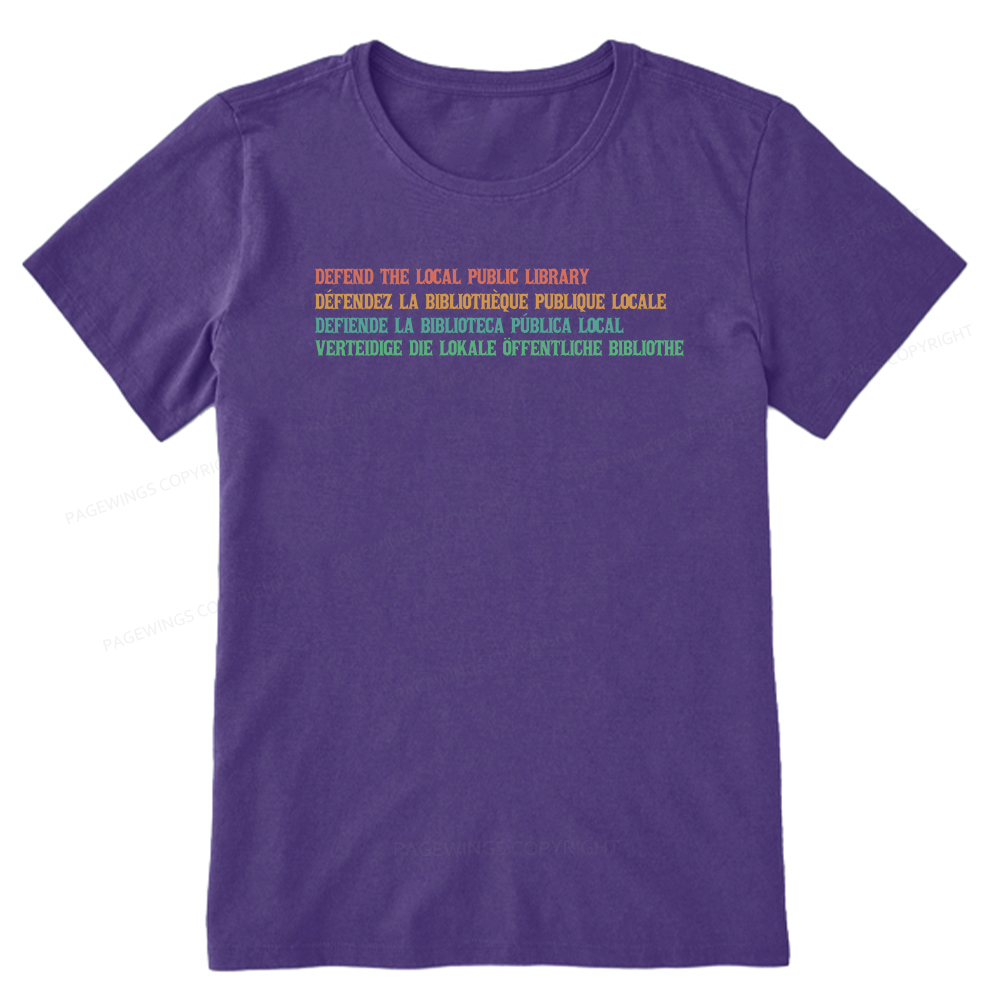 Pagewings Defend the Local Public Library Unisex Classic T-shirt